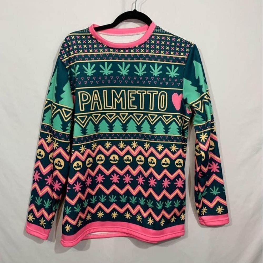 Atac sportswear “PALMETTO” sweatshirt. Size small. Stunning colours. Crew neck.